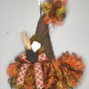 Fall/Thanksgiving Scarecrow Wreath/Door Hanger 🍁